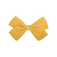 New Bow Pure Color Cotton  Knotted Side Clip sku image 5