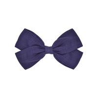New Bow Pure Color Cotton  Knotted Side Clip sku image 2