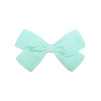 New Bow Pure Color Cotton  Knotted Side Clip sku image 19