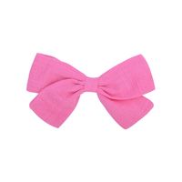 New Bow Pure Color Cotton  Knotted Side Clip sku image 17