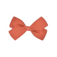 New Bow Pure Color Cotton  Knotted Side Clip sku image 18