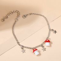 Bohemian Star Mushroom Anklet sku image 1