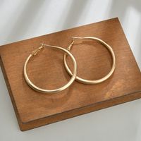New Exaggerated  Classic Fashion Metal Hoop Earrings main image 5