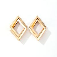 New Fashion Double-layer Geometric Metal Earrings main image 7