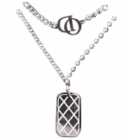 Fashion Concise Letter Shield Double-layer Long Necklace sku image 1