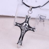 Fashion Retro Cross Skull Exaggerated Personality Necklace main image 2