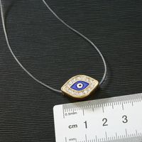 Jewelry Invisible Necklace Zircon Necklace Eye Transparent Devil&#39;s Eye Necklace main image 5