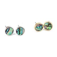 Jewelry Round Imitation Abalone Shell Earrings Colored Shell Earrings Resin Earrings main image 6