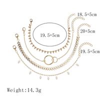 New Simple Geometric Circle Bracelet Pattern Arrow Pearl Pendant Set Bracelet main image 6