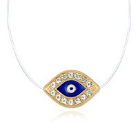 Jewelry Invisible Necklace Zircon Necklace Eye Transparent Devil&#39;s Eye Necklace sku image 1