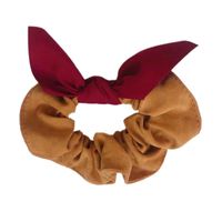 Han Hair Accessories Simple Contrast Suede Bow Rabbit Ears High Elastic Band main image 6