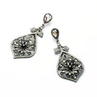 Fashion Jewelry Wholesale Diamond Flower Pendant Women&#39;s Earrings main image 4