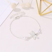 Small Dragonfly Anklet Lady Dragonfly Pearl Pendant Anklet Foot Jewelry Wholesale main image 5