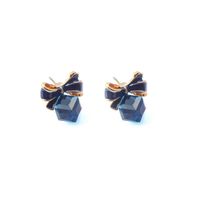 Rubik Cube Box Bow Earrings Hypoallergenic Earrings Wholesale Crystal main image 6