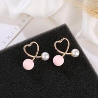 Exclusif Pour Croix-frontière Oreille Creative Anneaux Coréenne Style Frais Croix Coeur Amour Coeur Boucles D'oreilles Internet Influenceur Boucles Boucles D'oreilles Femmes main image 3