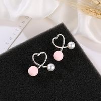 Exclusif Pour Croix-frontière Oreille Creative Anneaux Coréenne Style Frais Croix Coeur Amour Coeur Boucles D'oreilles Internet Influenceur Boucles Boucles D'oreilles Femmes main image 4