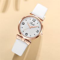 Korean Fashion Quartz Casual Belt Watch Temperament With Diamond Digital Face Women&#39;s Wrist Watch Wholesale Watch main image 5