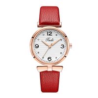 Korean Fashion Quartz Casual Belt Watch Temperament With Diamond Digital Face Women&#39;s Wrist Watch Wholesale Watch main image 4