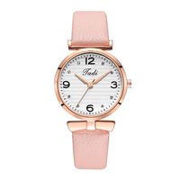 Korean Fashion Quartz Casual Belt Watch Temperament With Diamond Digital Face Women&#39;s Wrist Watch Wholesale Watch main image 3