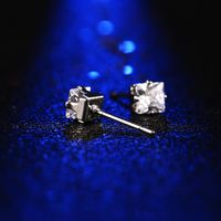 Cubic Zirconia Earring Crown Diamond Stud Earrings main image 5