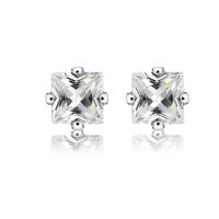 Cubic Zirconia Earring Crown Diamond Stud Earrings sku image 1