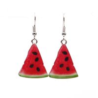 Cute Cartoon Strawberry Watermelon Earrings Earrings Women&#39;s New Fruit Earrings main image 5