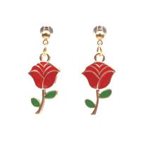 Außenhandel Bestseller Ohrringe Schmuck Großhandel Beauty And Beast Rose Ohrringe Ohrringe main image 1