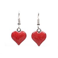 Moda Long Peach Heart Love Earrings Studs Pendientes Femeninos Al Por Mayor main image 5