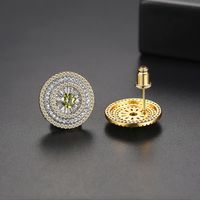 Wholesale Earrings Retro Cross-border Fashion Copper Zirconium Earrings For Women main image 4