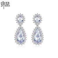 Jinse Qingping Aaa Zirkon Farb Ohrringe Koreanische Mode Damen Ohrringe Hersteller Großhandel Weibliche Geschenke main image 1