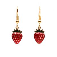 Cute Cartoon Strawberry Watermelon Earrings Earrings Women&#39;s New Fruit Earrings sku image 3