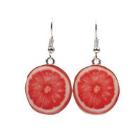 Cute Cartoon Strawberry Watermelon Earrings Earrings Women&#39;s New Fruit Earrings sku image 6