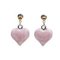 Fashion Long Peach Heart Love Earrings Studs Female Earrings Wholesale sku image 6