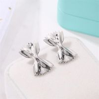 Fashion New Earrings Creative Bow Metal Earrings Sweet Folding Sugar Paper Earrings Wholesale main image 5