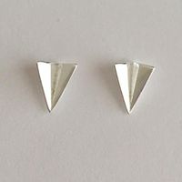 Nouveau Simple Origami Avion Boucles D'oreilles Alliage Électrolytique Mignon Petit Avion Boucles D'oreilles Géométrique Oreille Goujons Oreille Goujons Boucles D'oreilles En Gros main image 1