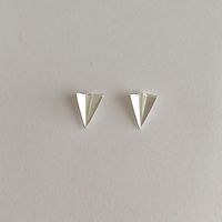 New Simple Origami Airplane Earrings Alloy Plating Cute Little Airplane Earrings Geometric Earrings Wholesale main image 5