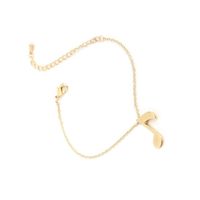 Fashion Music Charm Bracelet Handmade Music Symbol Pendant Bracelet Anklet High Quality Copper Chain Wholesale main image 4