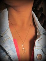 Fashion Reindeer Elk Antlers Pendant Necklace Copper Chain Environmental Protection Alloy Pendant Antlers Necklace Twig Necklace main image 5