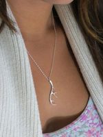 Fashion Reindeer Elk Antlers Pendant Necklace Copper Chain Environmental Protection Alloy Pendant Antlers Necklace Twig Necklace main image 6