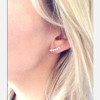 Fashion Triangle Earrings Gold-plated Silver Arrow Earrings Triangle Geometric Earrings Wholesale main image 6