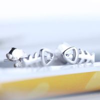 Best Selling Clown Fish Bone Earrings Gold And Silver Fish Stud Earrings Cute Little Fish Earrings Wholesale main image 6