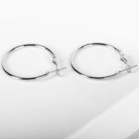 New Simple Geometric Circle Earrings Hypoallergenic Stainless Steel O-ring Hoop Earrings Wholesale main image 6