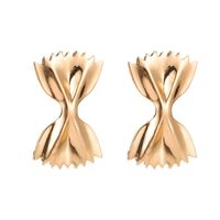 Mode Nouveau Boucles D'oreilles Creative Bowknot En Métal Boucles D'oreilles Doux Artistique Pliant Bonbons Wrap Femmes De Boucles D'oreilles En Gros sku image 1