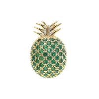 Fashion Fruit Cute Pineapple Small Brooch Simple Wild Anti-light Buckle Shirt Collar Pin main image 3