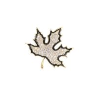 Maple Leaf Delicate Brooch Female Cute Anti-lightning V Neckline Wild Simple Suit Shirt Collar Pin main image 3