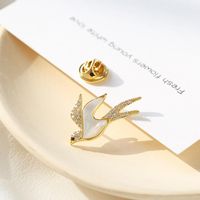 Fashion Swallow Brooch Micro Inlaid Zircon Anti-lighting Brooch main image 2