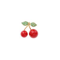 Cute Light Luxury Cherry Brooch Fruit Fashion Brooch Wholesale main image 3