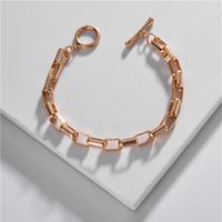 Fashion Jewelry Wholesale Copper Chain Bracelet Square Buckle Bracelet main image 1