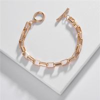 Fashion Jewelry Wholesale Copper Chain Bracelet Square Buckle Bracelet main image 4