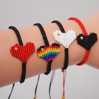Rainbow Love Lady Bracelet Korean Love Friendship Rope Hand-knitted Jewelry main image 3